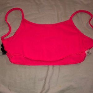 Hot pink crop top